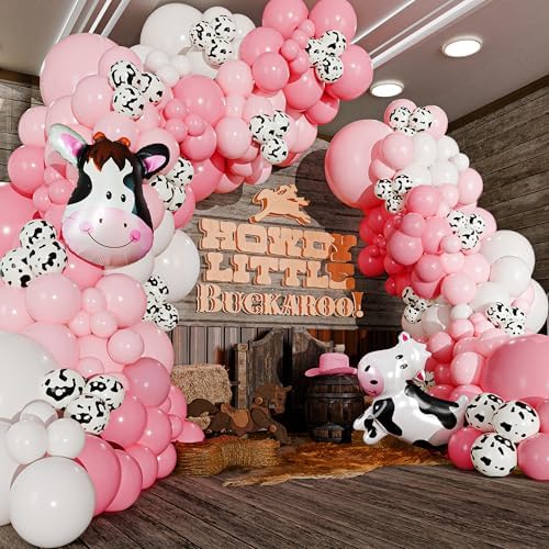 ALL-IN-1 Cow Balloon Arch Kit with BONUS Cows Balloons for Cow Party Decorations - Cowgirl Balloon Arch Kit for Cowgirl Baby Shower Decorations & Cows Birthday Party Decoration - Image 5
