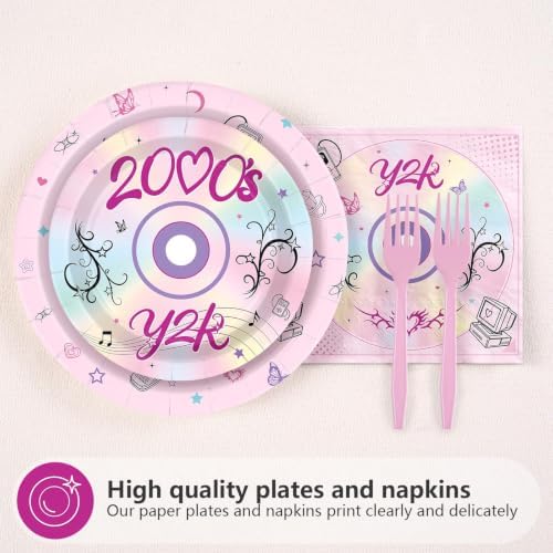 96Pcs Y2K Birthday Party Decorations, Serves 24 - Image 3