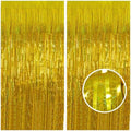 Melsan Gold Foil Curtain Backdrop for Birthday Decorations, 2 Pack by Melsan