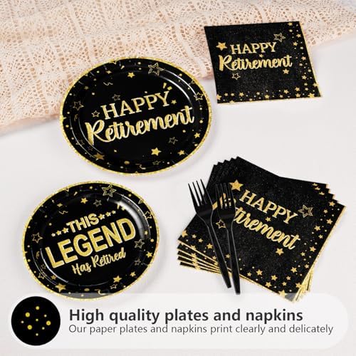 Greencian 96 Pcs Retirement Party Decorations Serves 24 - Image 3