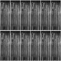 ZATAYE 12 Pack Black Halloween Foil Curtain Streamer Decorations by ZATAYE