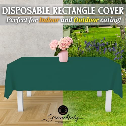 Grandipity Plastic Table Cloth Disposable 12 Pack 54” x 108” Rectangle - Image 5