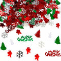 Christmas Confetti Snowflake Confetti Christmas Tree Snowman Santa Claus Shape Table Scatters Confetti for Christmas Decorations Merry Christmas Confetti Party Sets by Unknown