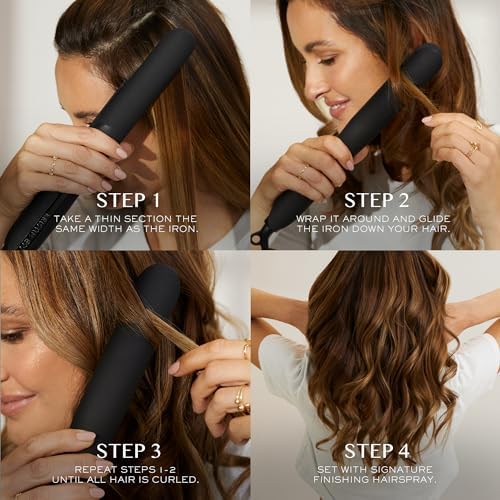 Kristin Ess Flat Iron Straightener + Style Assist Heat Protectant Spray Set - 3/4 Inch Ceramic Mini Straightener for Short Hair - Travel Case - Auto Shut Off - Image 4
