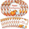 50 Pcs Thanksgiving Paper Plates and Napkins Set by KTCNMER