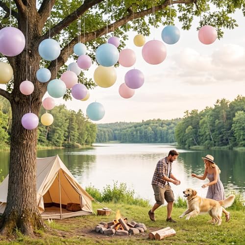 MiniInflat Pastel Beach Balls Decoration Inflatable - Image 4