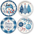 Christmas Paper Plates, 48PCS 7 Inch Holiday Party Plates for Gatherings by Unknown