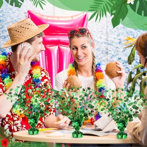 3 Pcs Hawaiian Luau Party Decors Palm Leaves Table Centerpieces - Image 6