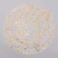 Snowkingdom 100 Pcs Gold Placemats Round Disposable Sheer Mesh Doilies 13" by Snowkingdom