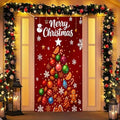 BlissYard Door Cover Christmas Pine Tree 35x71 Inch Polyester by BlissYard