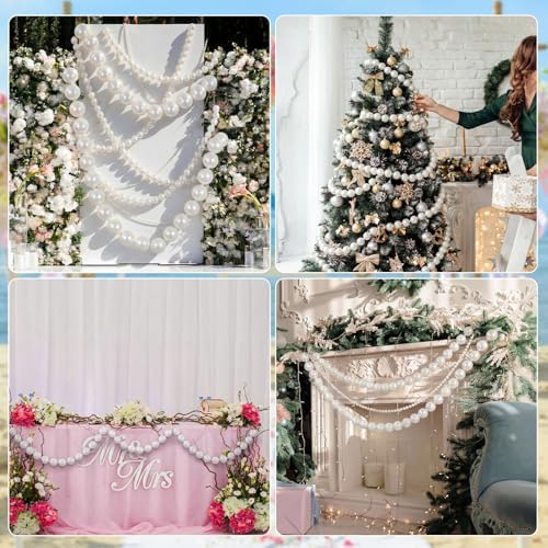 Canlierr 2 Pcs 6.5ft Wedding Giant Pearl Garland Decorations 60mm - Image 6