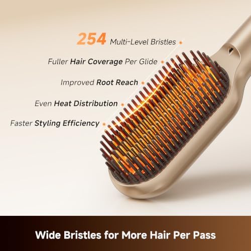 Dreame Voya Hair Straightener Brush, PTC Heating Straightening Comb - Image 5