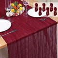 6 Pack Cheesecloth Table Runner 10Ft Christmas Gauze Boho Table Runners for Wedding Decor Bridal Shower Decorations Baby Shower Party(35" x 120") by Home