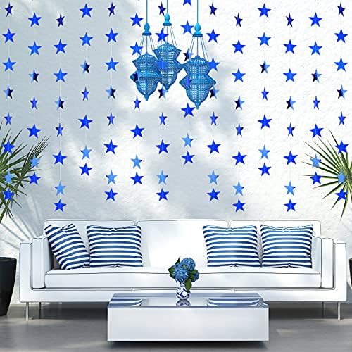 Patelai Glitter Star Garland Banner 2026 Graduation Decor 130 Feet Star Hanging Banner Twinkle Backdrop for Party Birthday Classroom Wedding Supplies(Royal Blue) - Image 6