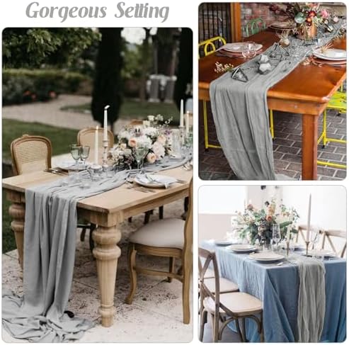 10FT Cheesecloth Table Runner Boho Party Home Decorations - Image 6