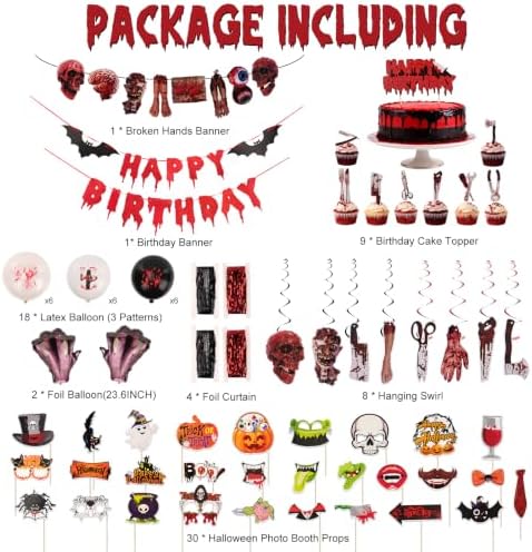 Halloween Horror Birthday Party Decorations, Spooky, Scary, Bloody, Creepy - Image 3