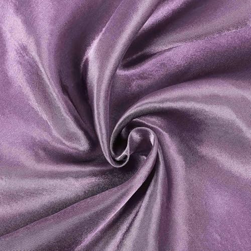 Balsa Circle 10 pcs 72x72 inch Amethyst Square Tablecloth Satin Fabric Overlays Linens | Table Cloths Cover for Wedding Party Banquet Reception Events Decoration Kitchen Dining Events Kitchen Dining - Image 6