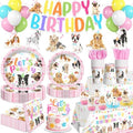 Dog Party Decorations Tableware Set, 20 Serves by Yingoto