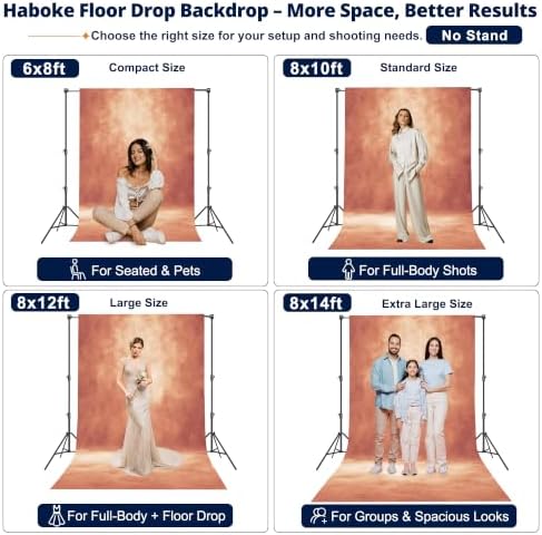 Abstract Photography Backdrop for Photoshoot 8x12ft,Brick Red,No Stand - Image 2