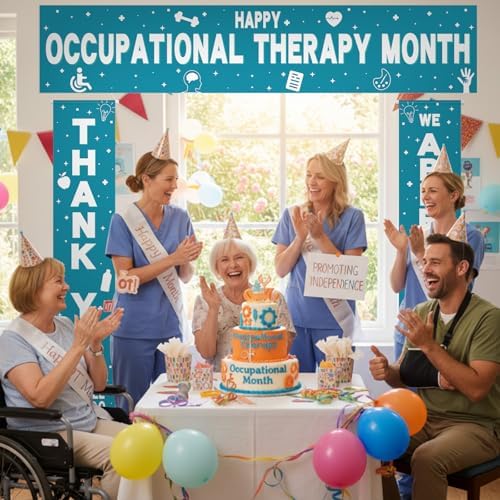 Smoothnovelty 3 Pcs Blue OT Month Banner - Image 5