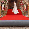 Extra Thick Red Carpet Runner for Party, 3ft x 30ft Red Runner Rug by Mugiden