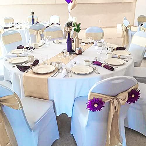 20-Pack Champagne 12 x 108 inches Long Premium Satin Table Runner - Image 7