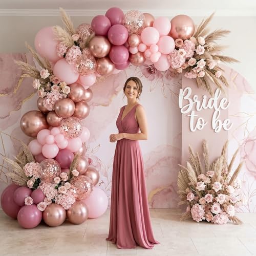 Dusty Rose Balloon 60 Packs 12 Inch Retro Pink Balloon - Image 6
