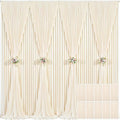 10 Panels Champagne Backdrop Curtain for Parties Wedding Baby Shower Wrinkle Free Photo Curtains Backdrop Drapes Fabric Decoration for Bridal Shower 50ft(W) x 10ft(H) by Tao-GePartyDecorations