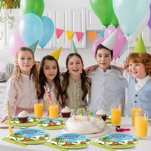 96 Pcs Groundhog Day Plates and Napkins Party Supplies Cute Animals Happy Groundhog Day Decor Tableware for 24 Guests Peeking Out Hole Weather Forecast Spring February 2nd Birthday Party Decorations - Image 5