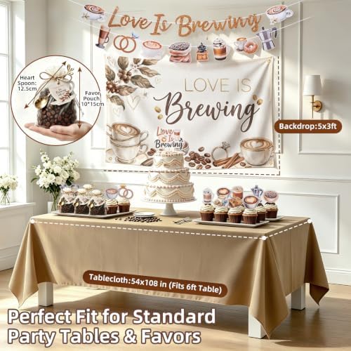 Love is Brewing Bridal Shower Party Decorations and Favors for 24 Guests - Image 6