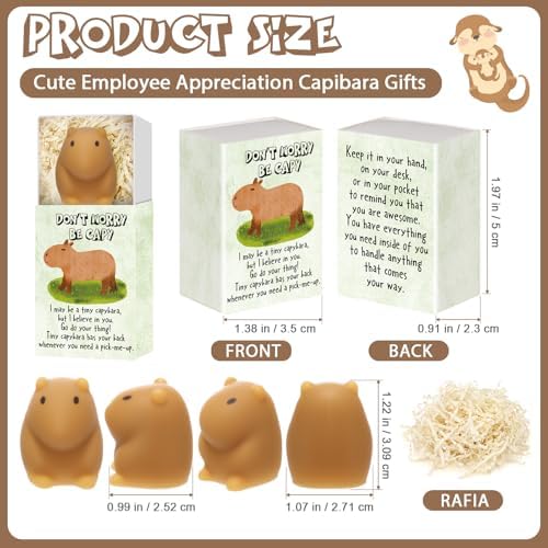 Wettarn 36 Sets Capybara Figures with Boxes, Appreciation Gifts - Image 2