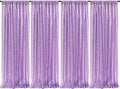 Poise3EHome Lavender Sequin Backdrop Curtain,4 Panels 2FTx8FT Glitter Background for Party Birthday Party Baby Shower Wedding Christmas Thanksgiving Halloween Holiday Festival Decor by Poise3EHome