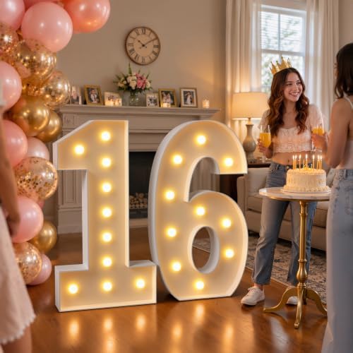 imprsv 4FT Marquee Numbers 30, Light Up Numbers for 30th Birthday Decor - Image 7