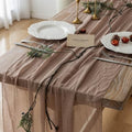 10Pcs Nude Cheesecloth Table Runner 120 Inches for Party Boho Home Decor by KEKETOARRANGE