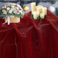 5 Yard Organza Fabric 44" Wide for Wedding Event Décor - Maroon by MDS