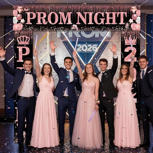 Smoothnovelty 3 Pcs Pink Prom Night Banner - Image 5