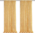 Gold Sequin Backdrop Curtains-2 Panels 3FTx8FT Gold Backdrop for Wedding, Glitter Party Decorations Background Drapes for Birthday Party Anniversary Graduation Photo Booth Decor by SoarDream