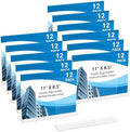 12 Pack Acrylic Sign Holder 11 x 8.5 Horizontal, Double-Sided Clear Sign Holder Plastic Stands for Display, T Shape Acrylic Table Sign Stands for Office Store Restaurants Wedding Party Decoration by DECOHOBO