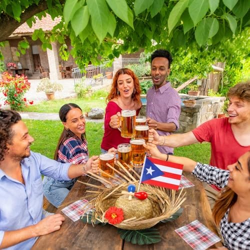 Sieral 6 Sets 54 Pcs Puerto Rico Party Centerpieces, Puerto Rican Decor - Image 5