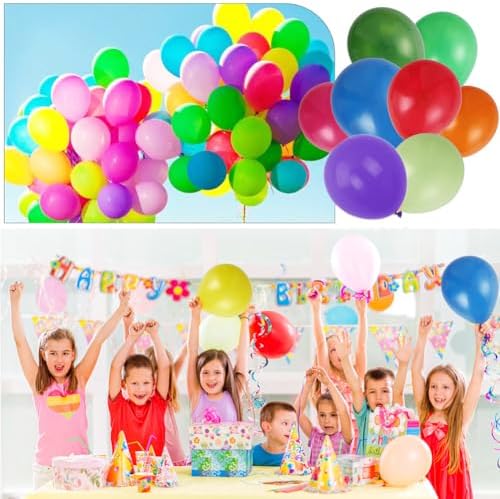 400 Pack Rainbow Balloons 12 Inch Assorted Colors Latex Multicolor Balloon 12 Kinds Colorful Bulk Balloons for Birthday Wedding Baby Shower Anniversaries Store Party Decorations - Image 6