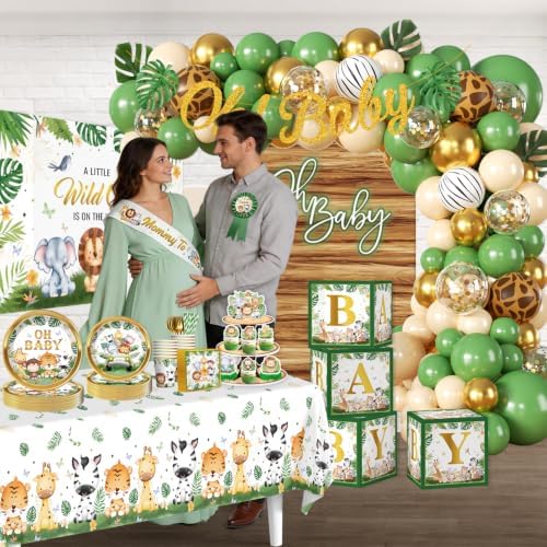 Safari Baby Shower Decorations Decorations, All-in-One Set for 30 Guests - Image 6