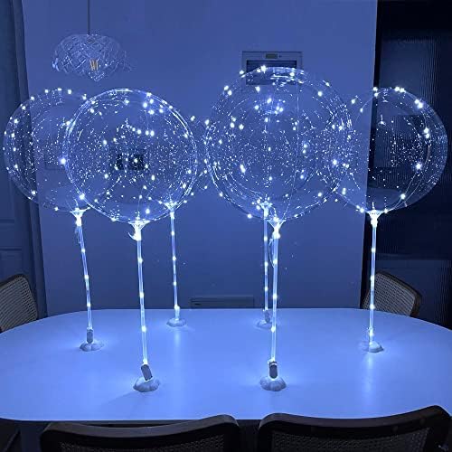 Lightsfever 6PCS LED Bobo Balloons with Sticks, Balloon Stand DIY Kits by lightsfever