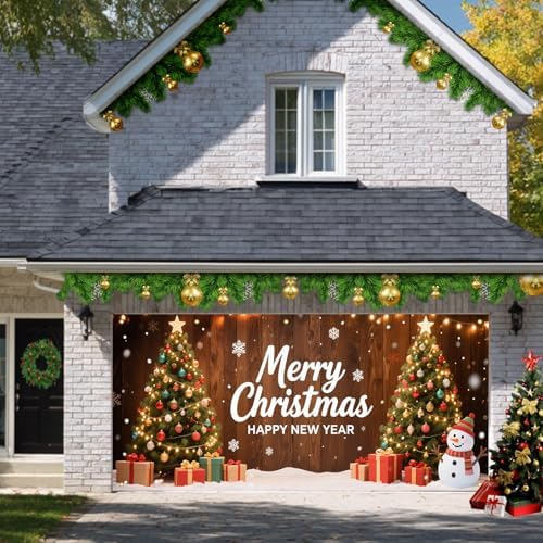 HOMETITUTE Merry Christmas New Year Garage Banner 13x6ft - Image 6