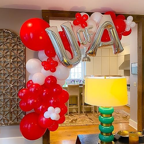 Voircoloria 110pcs Red Latex Party Balloons, 12inch - Image 4