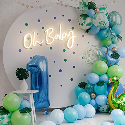 DIVATLA Oh Baby Sign for Backdrop - Oh Baby Neon Sign Shower Decorations, Gender Reveal, Led Sign for Backdrop & Wall Decor, Photo Prop, Gif for New Parents, Warm White - Image 5