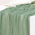 Sage Green Cheesecloth Table Runner Fall Wedding Birthday Party Home Decor by Socomi