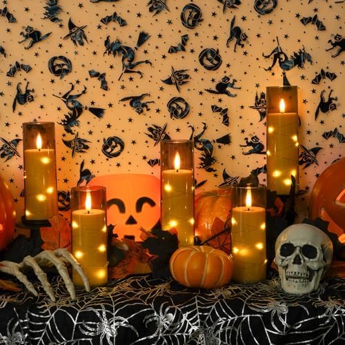 Homemory 12Pcs Flickering Flameless Candles with Remote, LED Pillar Candles - Image 5