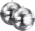 Youdepot 8-Inch Silver Disco Ball Mirror Ball 2-Pack by Youdepot