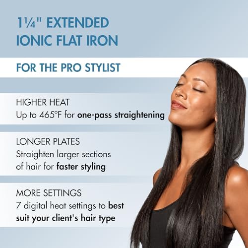 BabylissPRO Nano Titanium Ionic Hair Straightener, Professional Flat Iron for All Hair Types - Image 4