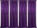 Purple Sequin Backdrop Curtain 4 Pcs 2ftx8ft Sparkly Glitter Wedding Party Photography Background Drapes for Birthday Prom Decoration Christmas Party Decoration by SoarDream